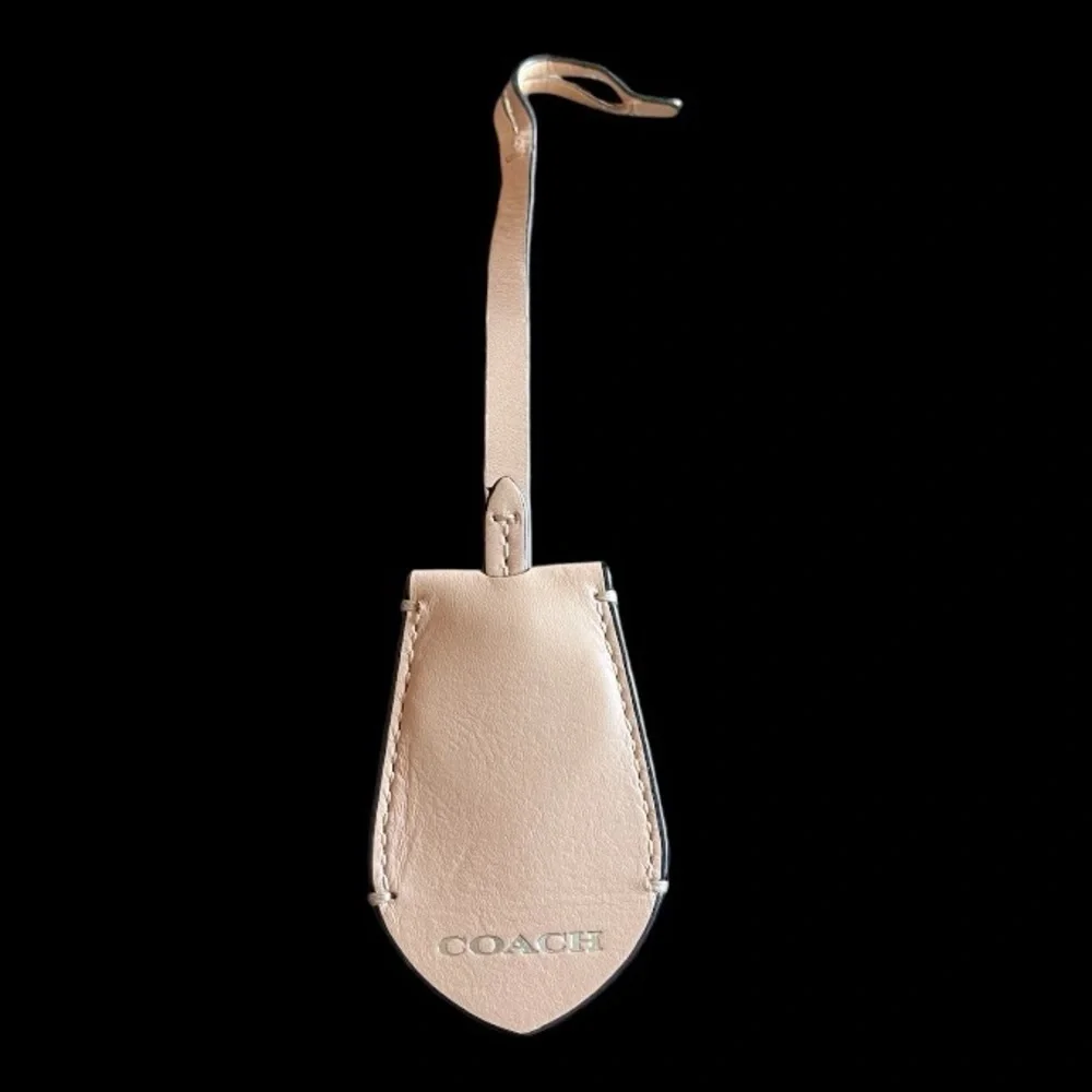 COACH BEECHWOOD TAN LEATHER HIDDEN KEYRING POUCH